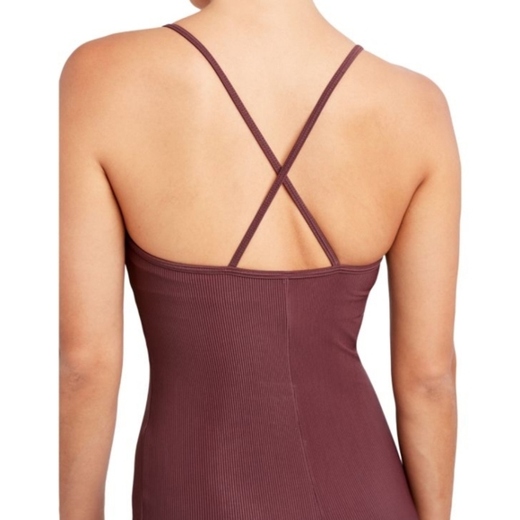 NWOT SAGE COLLECTIVE Ribbed Fitted Cami Jumpsuit sz M Black - Picture 4 of 12